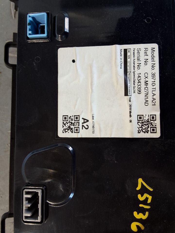 2018-2022 Honda CR-V 7" Display Screen w/o Navigation