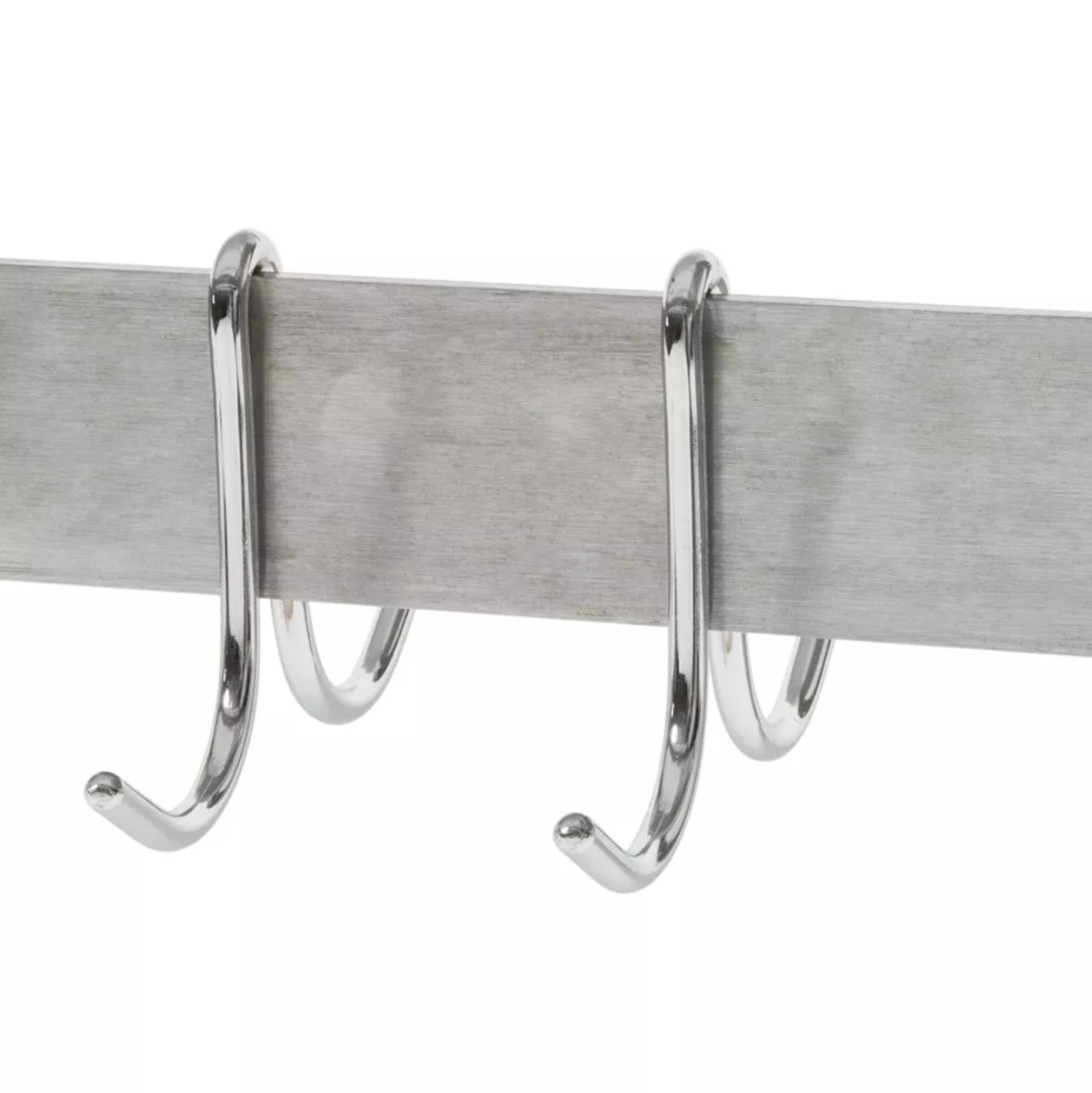 Rack Ollas Acero Inox 48” con 18 Ganchos | 48in Stainless Steel Pot Pan Rack