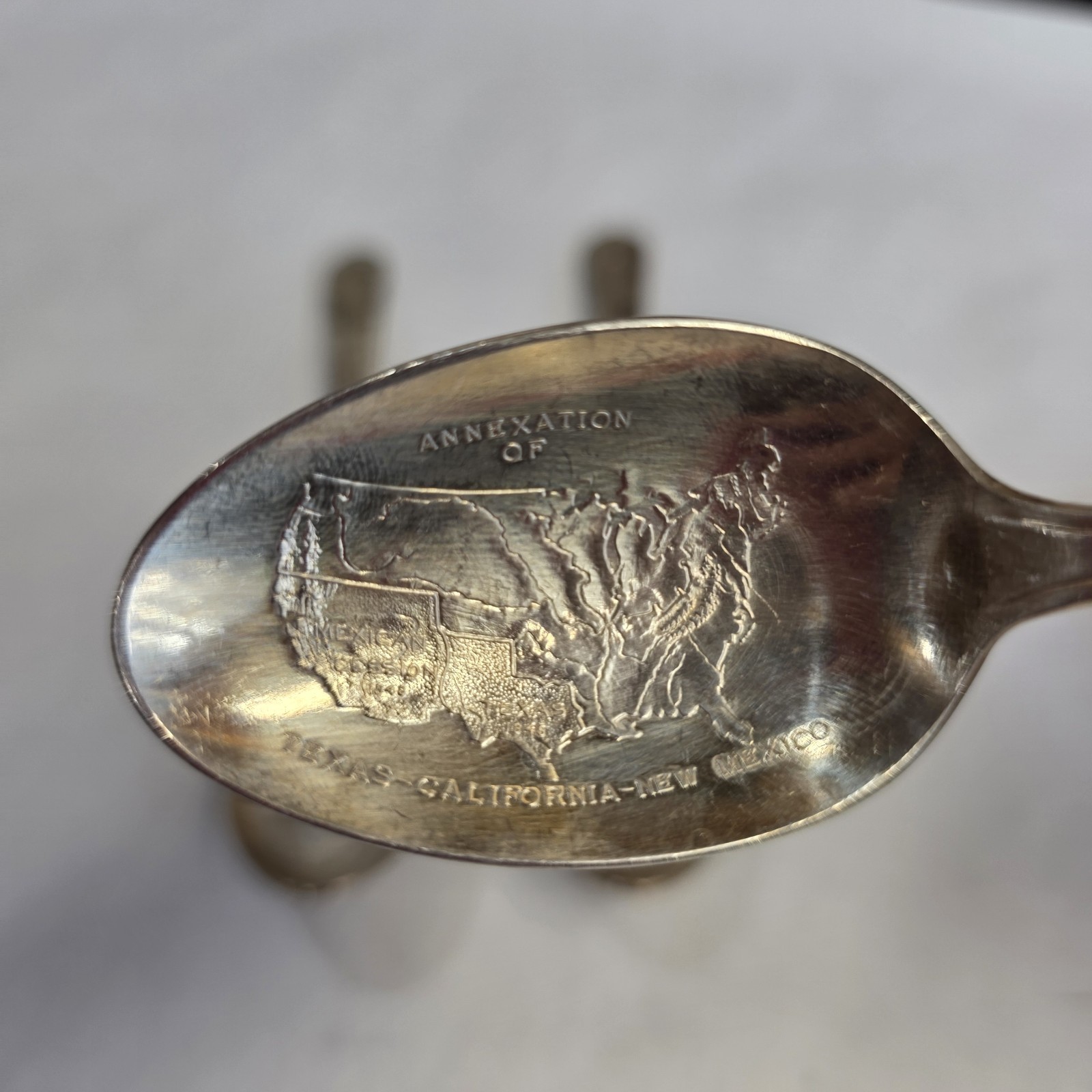 Vtg Silver Plated Presidential Spoons Wm Roger's Lot Of 3 Harrison Polk Garfield