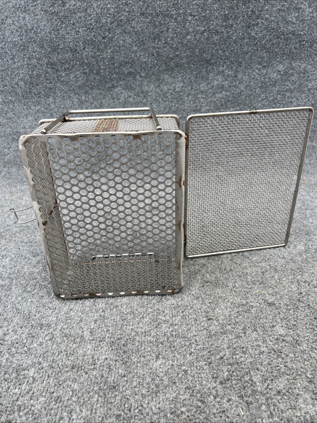 Stainless Steel Mesh Rectangular Washing Basket, 9” L x 7” W x 3.25” H New Other