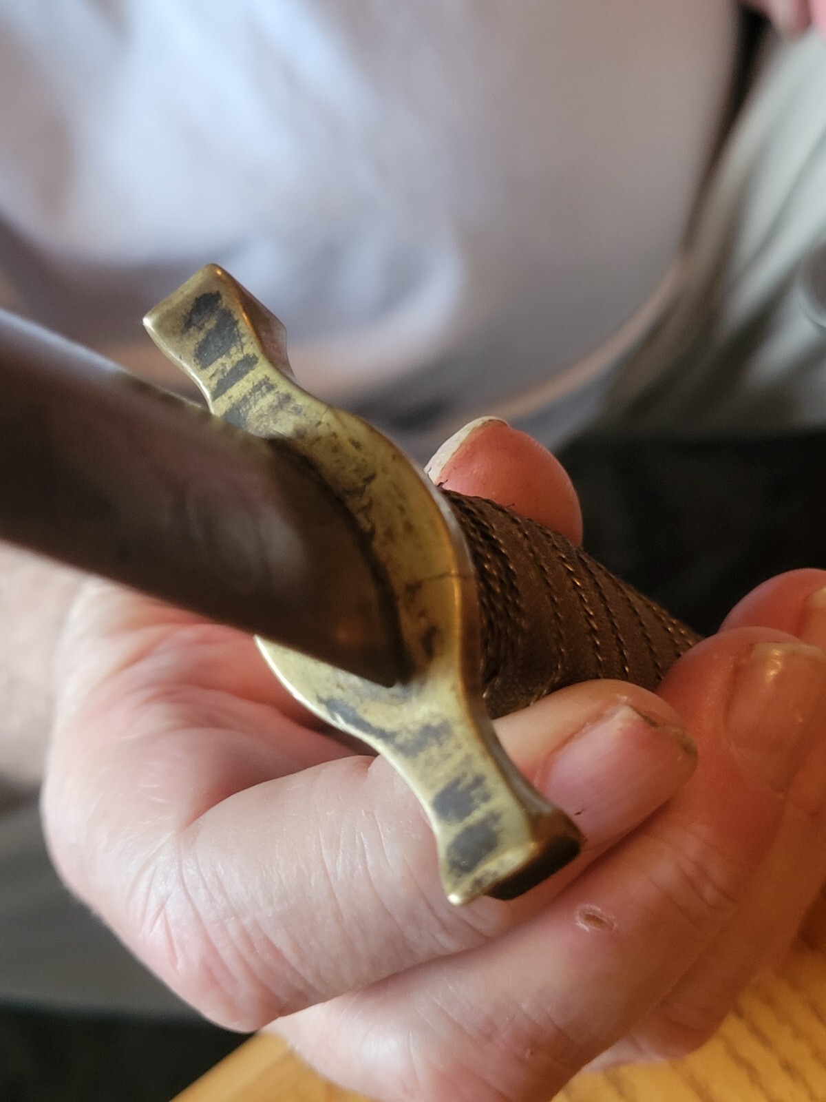 Civil War Officer's Dagger with Sheath Used Free Shipping