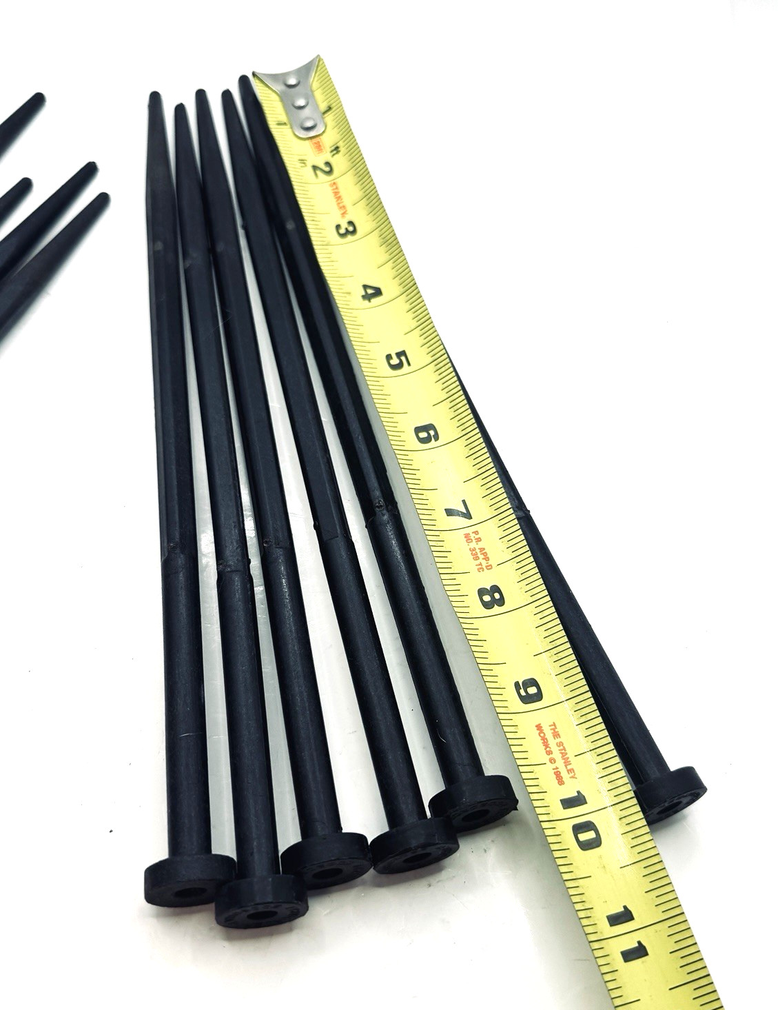 10-Pk EcoBorder Black 10-in Plastic Multipurpose Landscape Nail