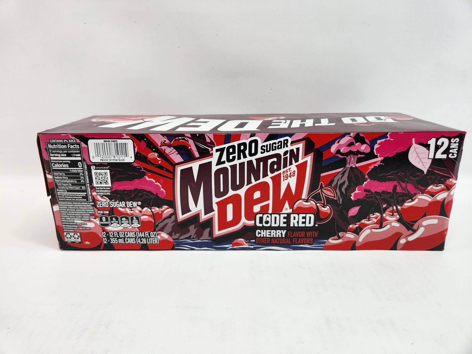 Zero Sugar Code Red Mountain Dew 12 Pack New Logo 12 Cans