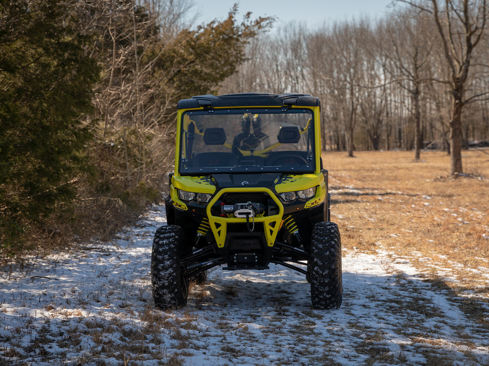 SuperATV High Clearance 2" Forward Offset A-Arms for Can-Am Defender See Fitment