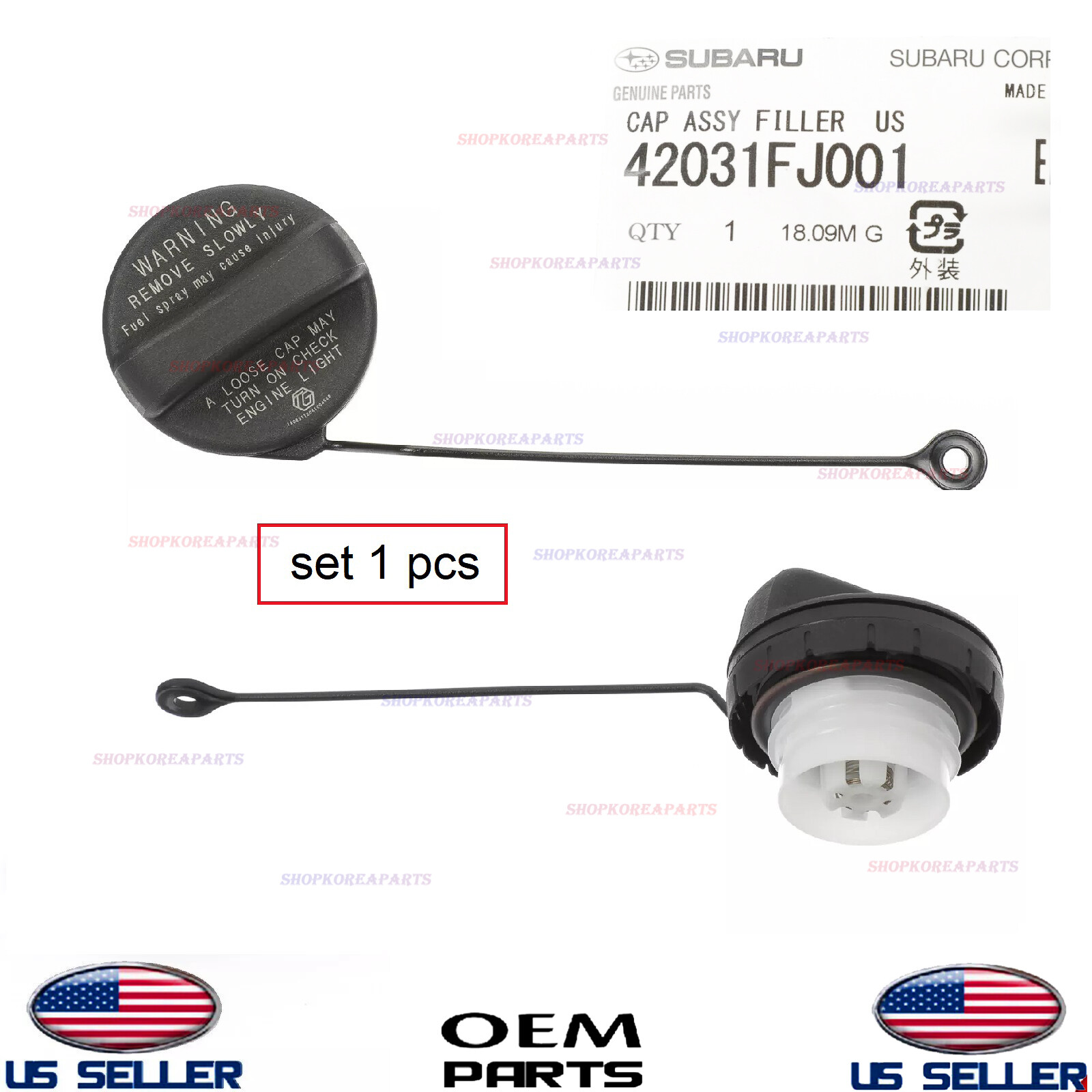 Genuine OEM Fuel Gas Tank Filler Cap Subaru 2012-2024 Subaru *See Compatibility