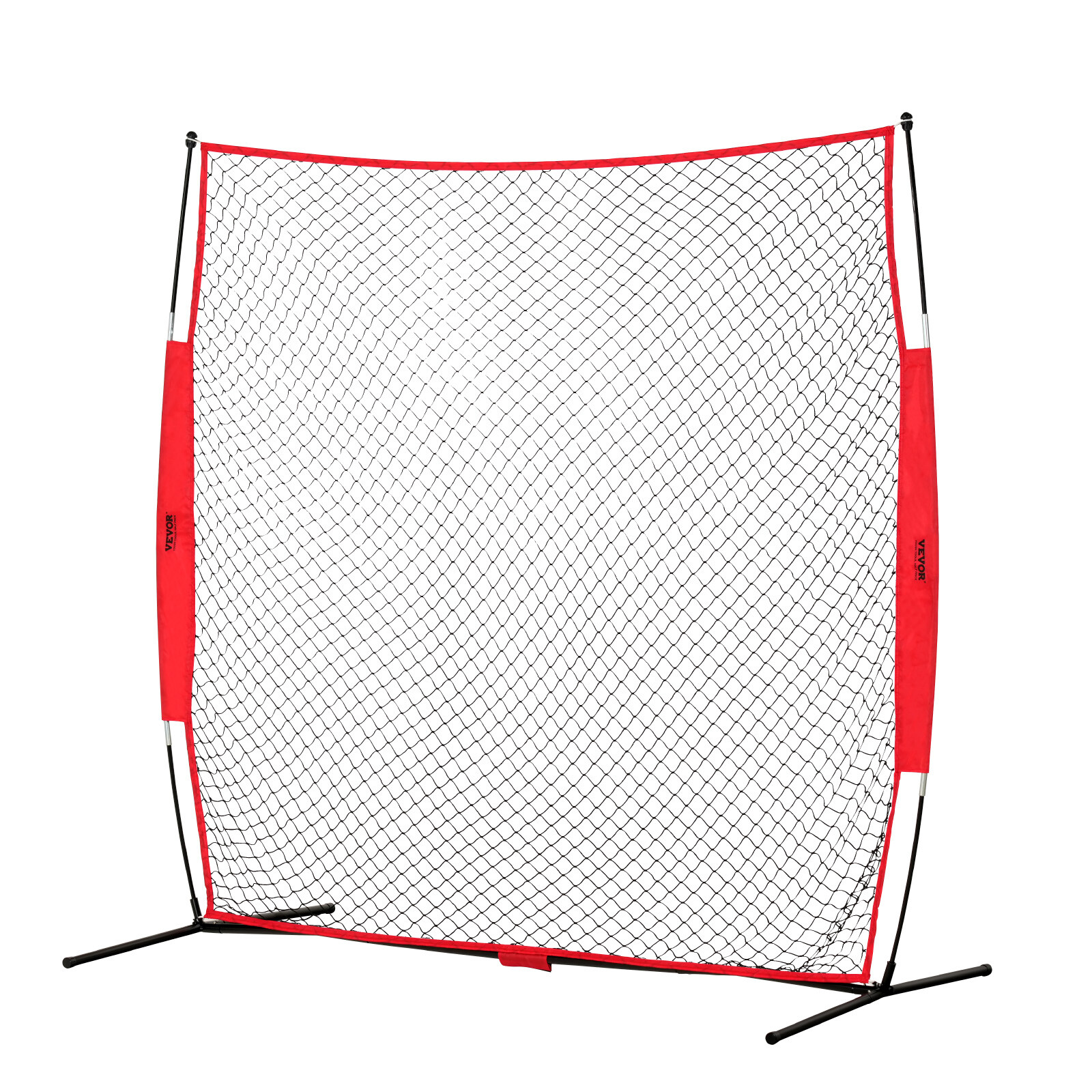 VEVOR Barricade Backstop Net Ball Sports Barrier Softball Practice Net 7x7ft