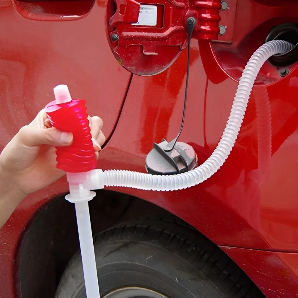 ✅ Manual Hand Syphon Pump Fuel Gas Liquid Transfer Siphon Hose Tool Kit!!✅
