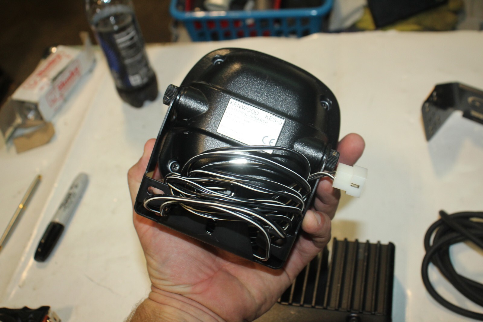 Kenwood TK-790 VHF FM Transceiver Radio with Head Speaker Mount & Cable 50W