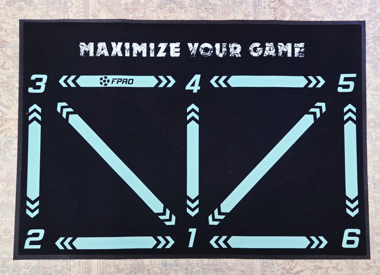 FPRO Soccer Training Mat Ball Mastery Mat Soccer Football Footstep Training Mats