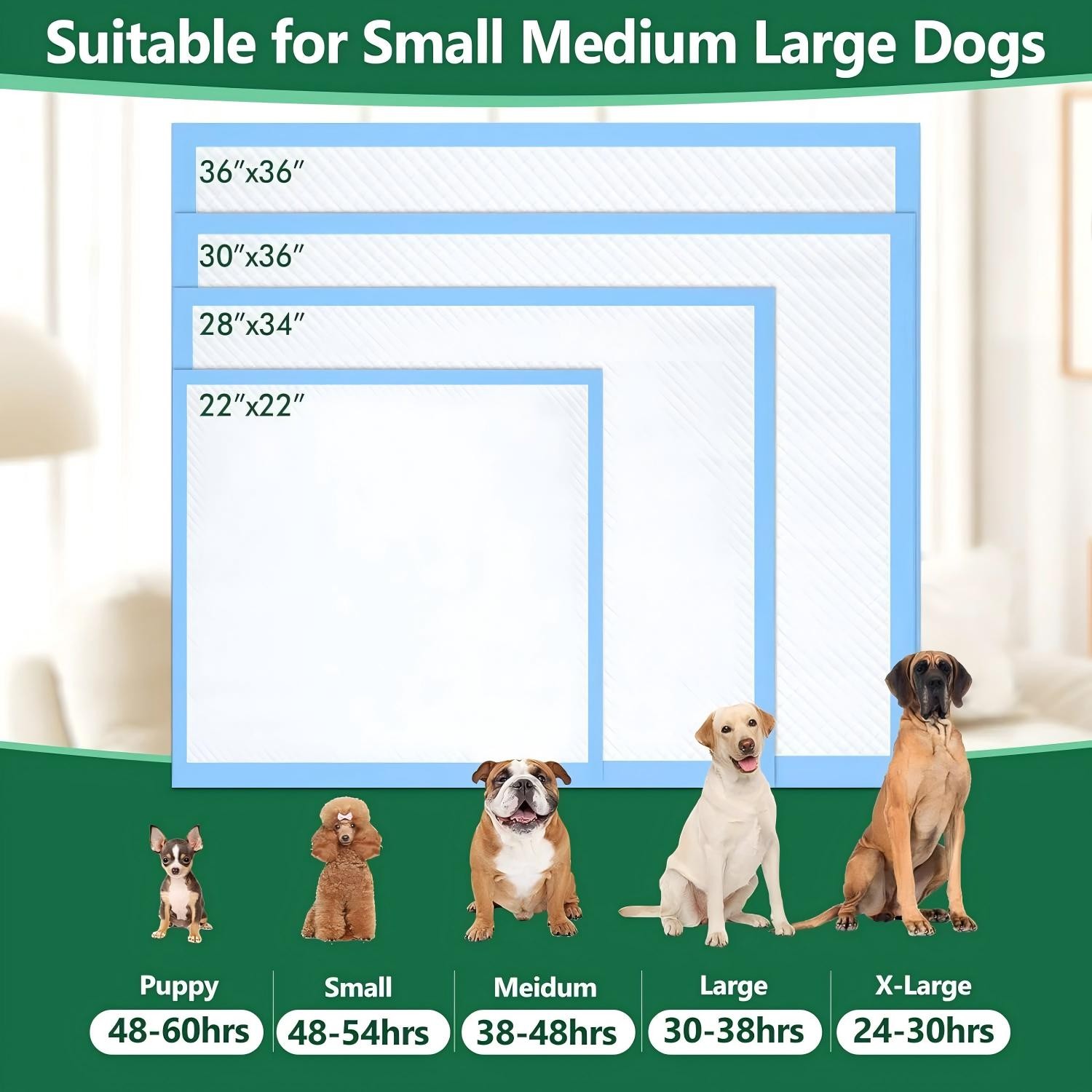 200PCS Housebreaking 28" x 34" Dog PEE Pads Puppy Underpads House Training Pads