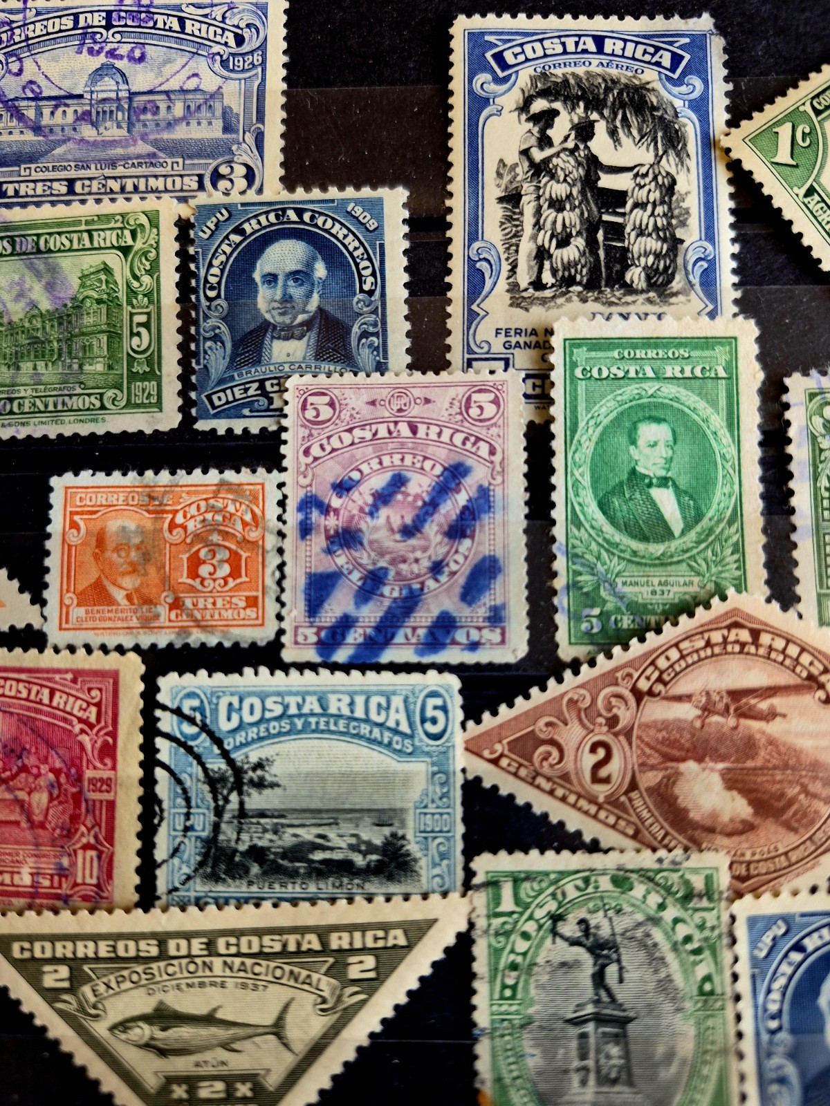 COSTA RICA Mixed LOT Mail . Stamps 1950's-1970' (Lots #3136)