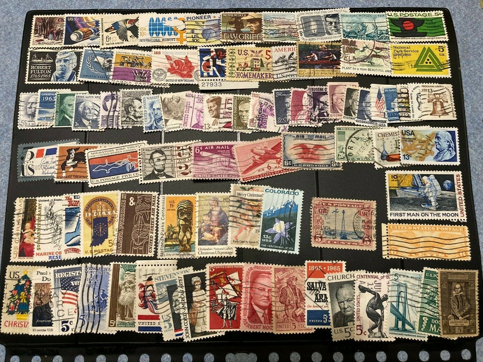 400 used U.S. stamps all different 1800's - 2021. Very Fine. 1 cent to Forever