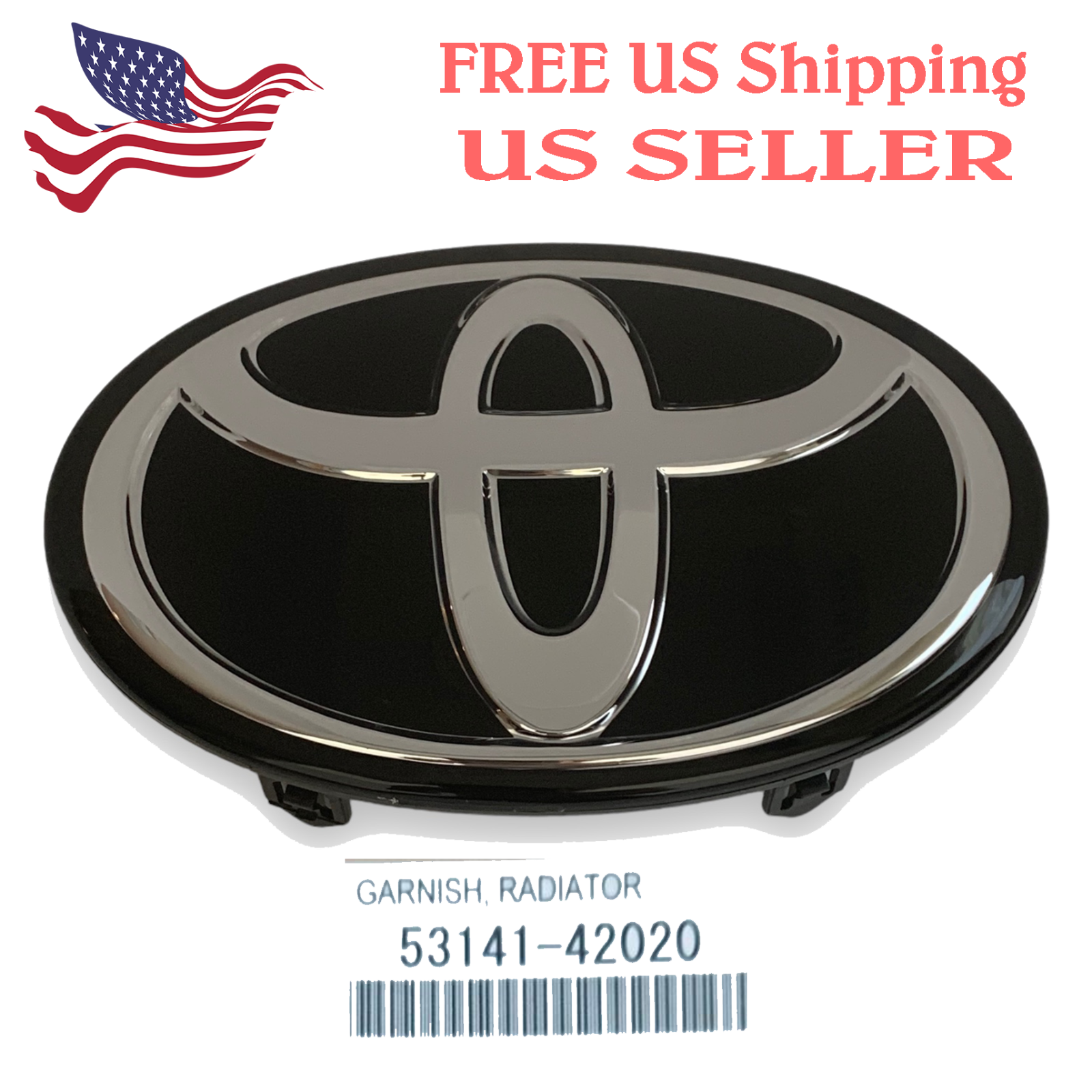 Toyota Front Grille Emblem Logo Highlander 2016 2017 2018 2019