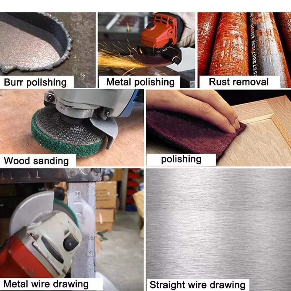 5PCS Metal Abrasive Polishing Buffiing Wheel 4-1/2" Flap Discs for Angle Grinder