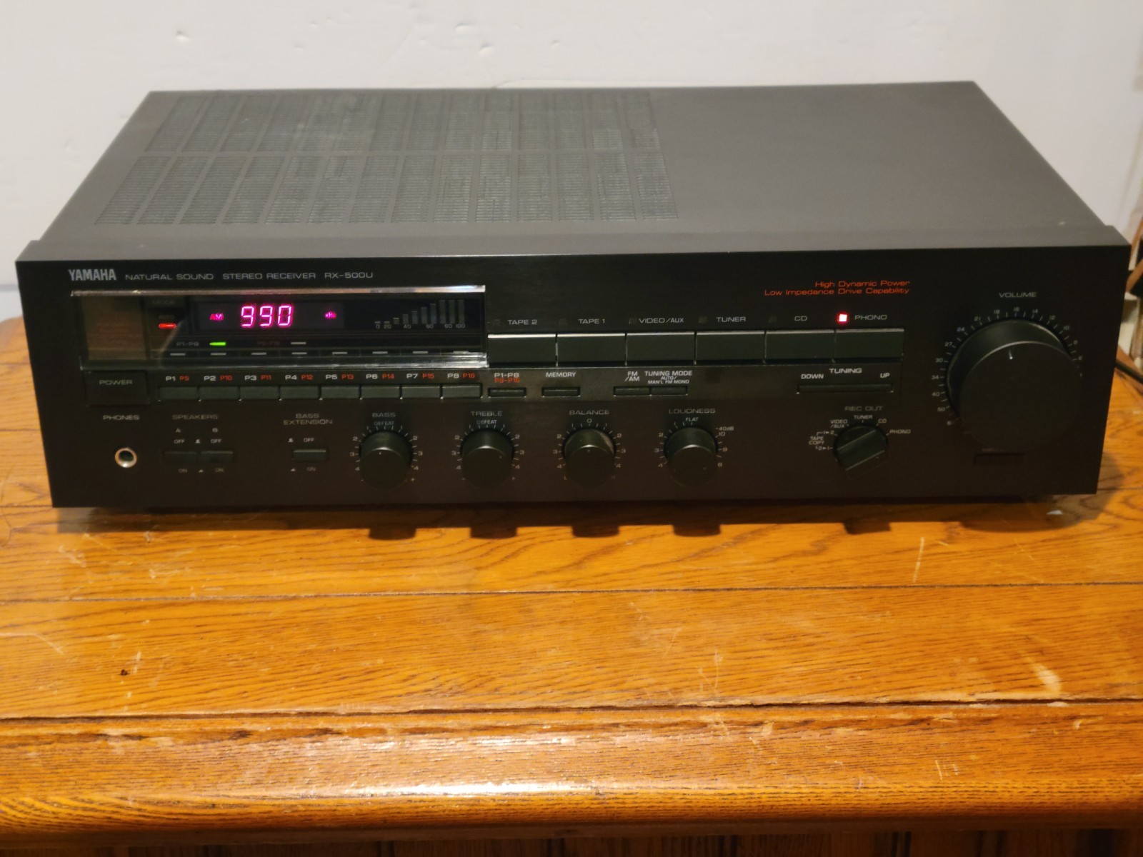 Yamaha RX-500U Natural Sound Stereo Receiver Fully Tested Works/ NICE😍