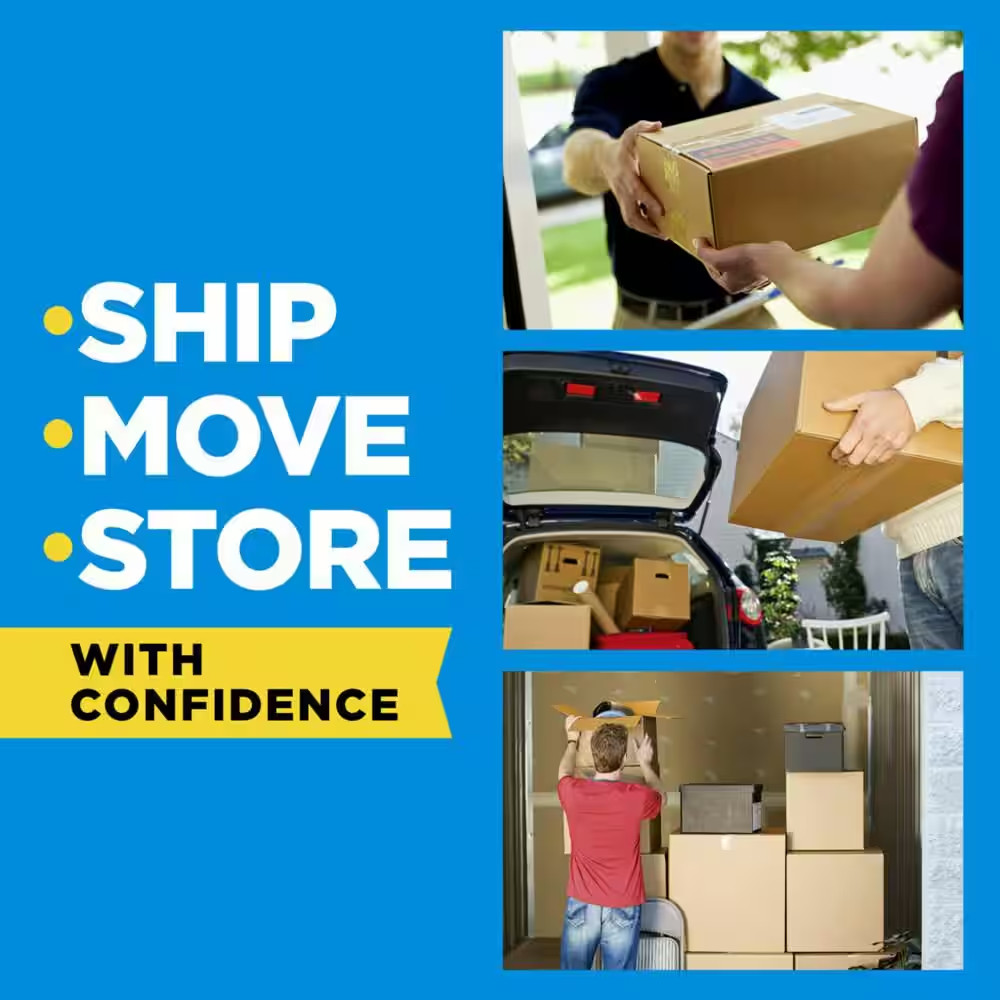 1.88 In. X 66.7 Ft. Heavy Duty Shipping Packaging Tape (6-Pack with Dispenser)