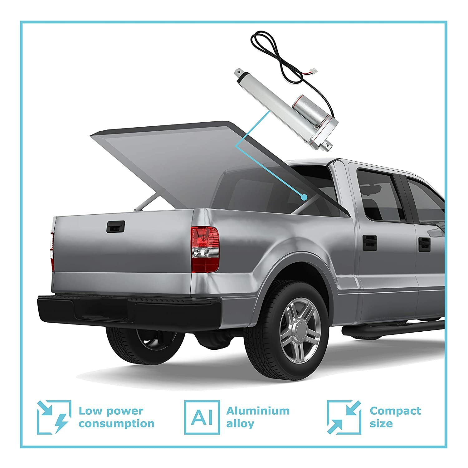 24V Mini Linear Actuator (1"-24" stroke, 50-150 lbs. force) - PA-14-24VDC model