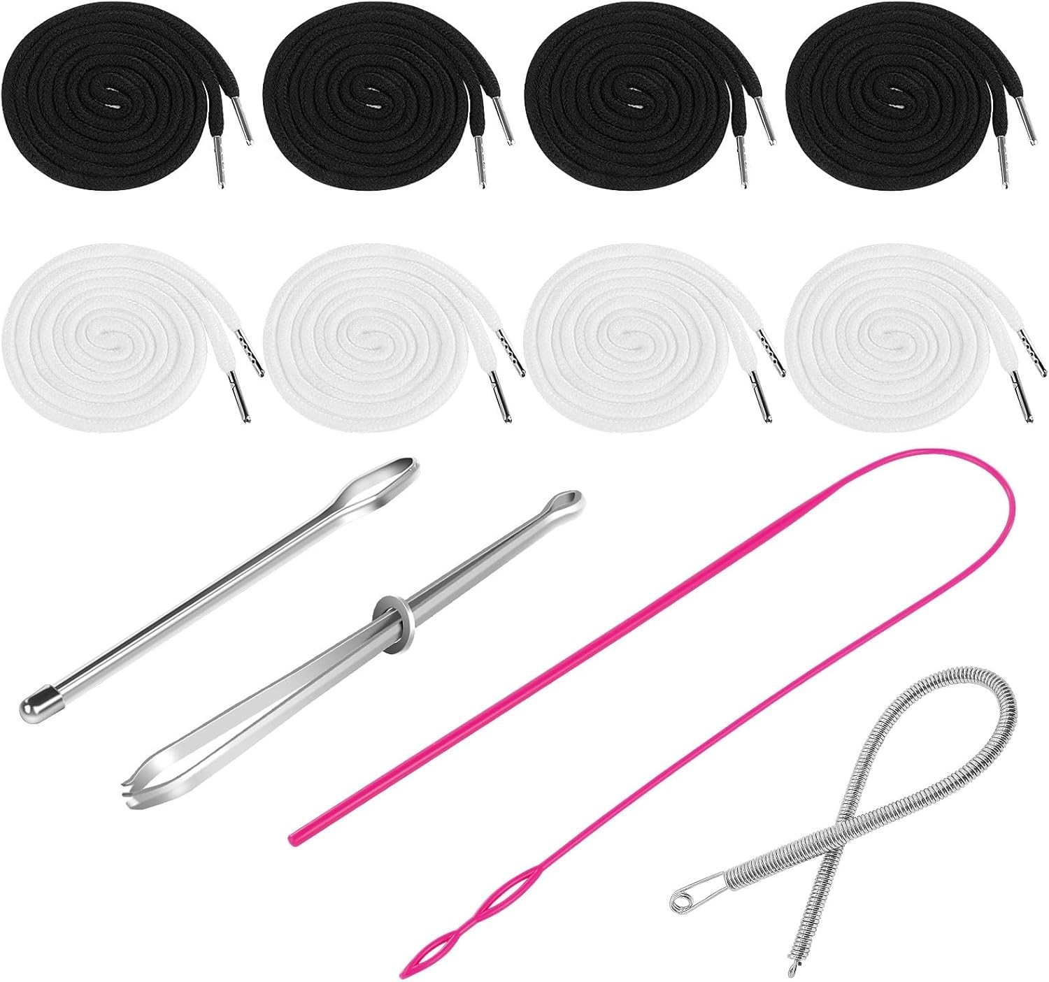 8 Pcs Drawstring Cords Replacement for Sweatpants Shorts Pants Jackets Coats...