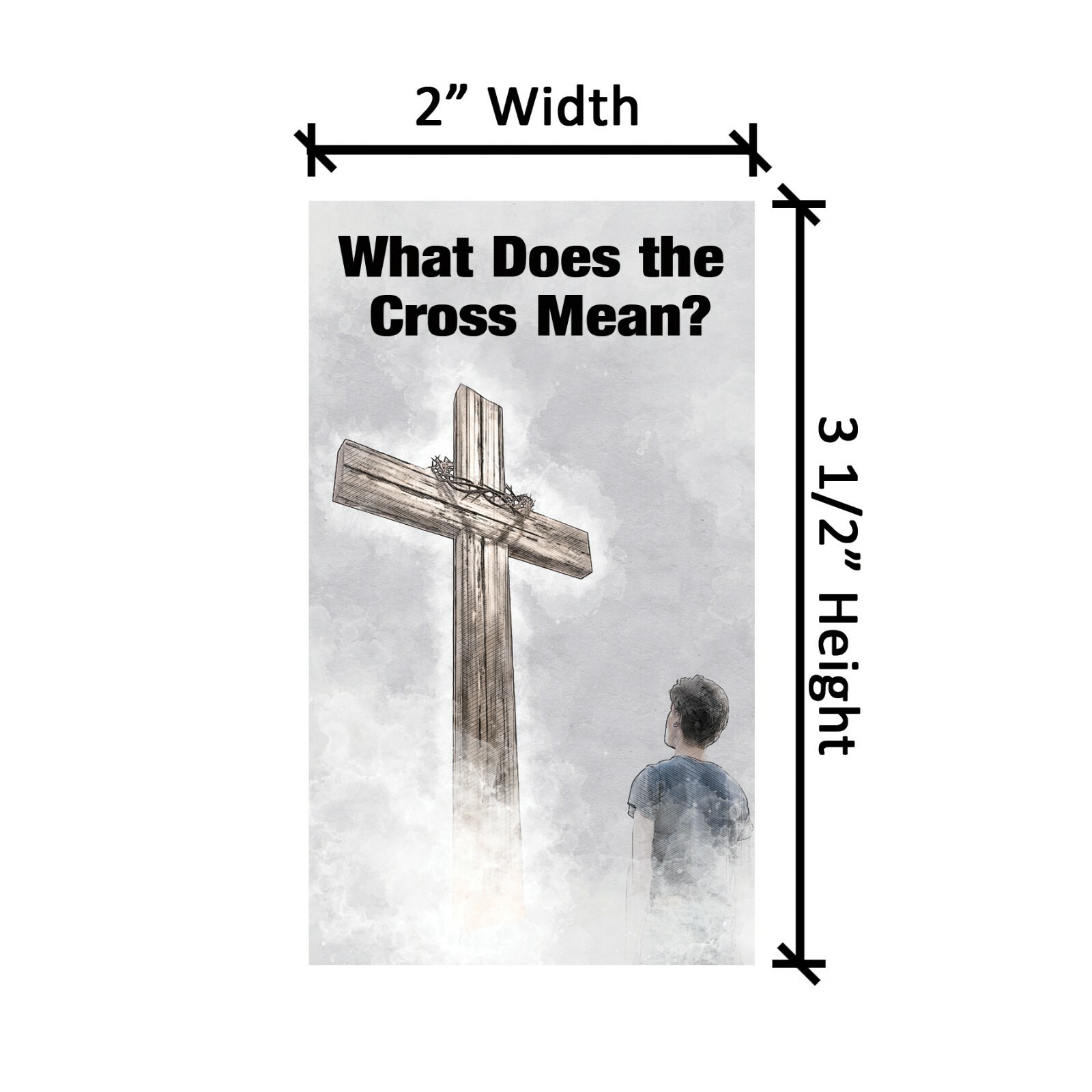 Cross Tract | Gospel Tracts | Bible Tracts | Business Card Size | Pack of 50