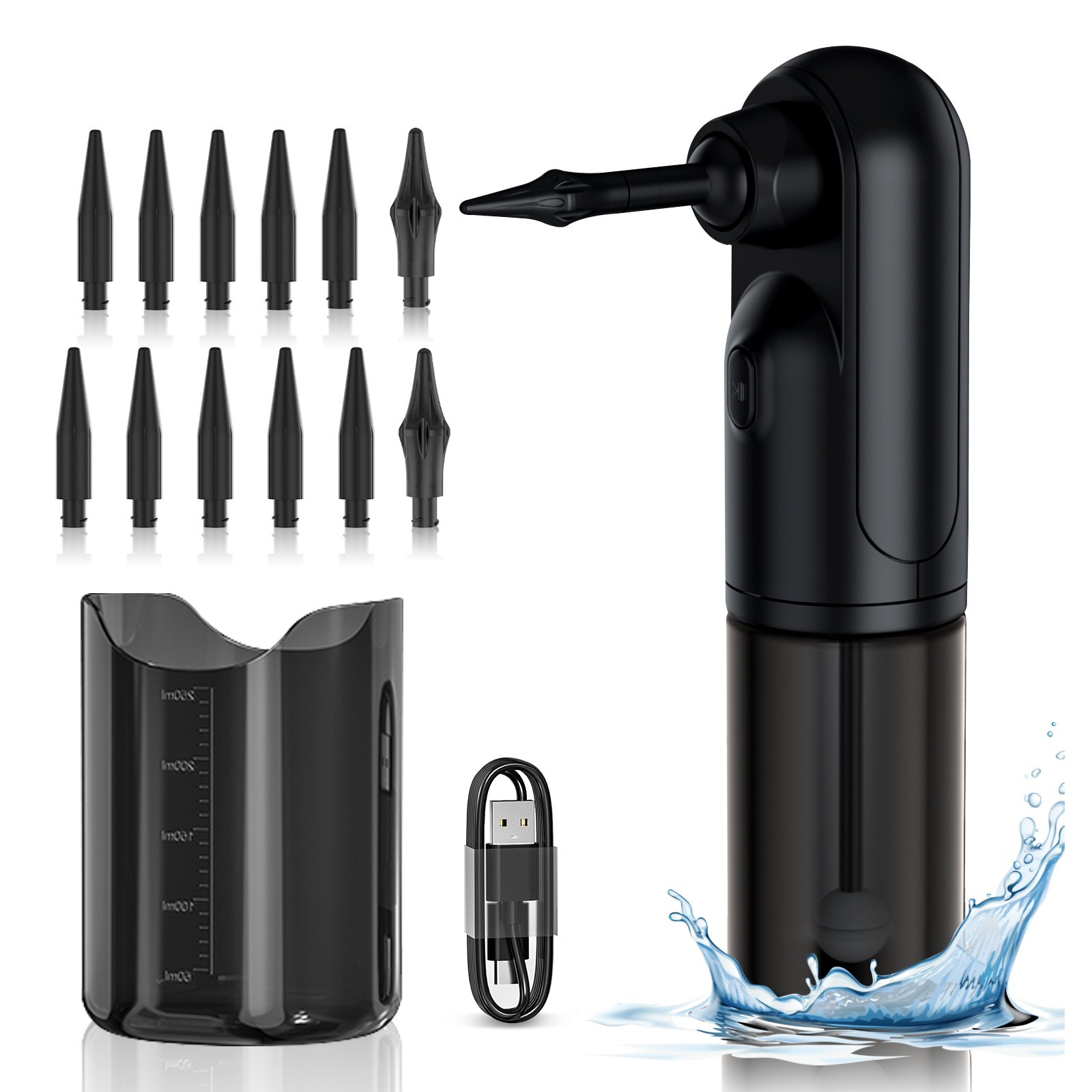 Electric Ear Wax Removal Retractable Water Ear Wax Cleaner Kit 4 Pressure Modes