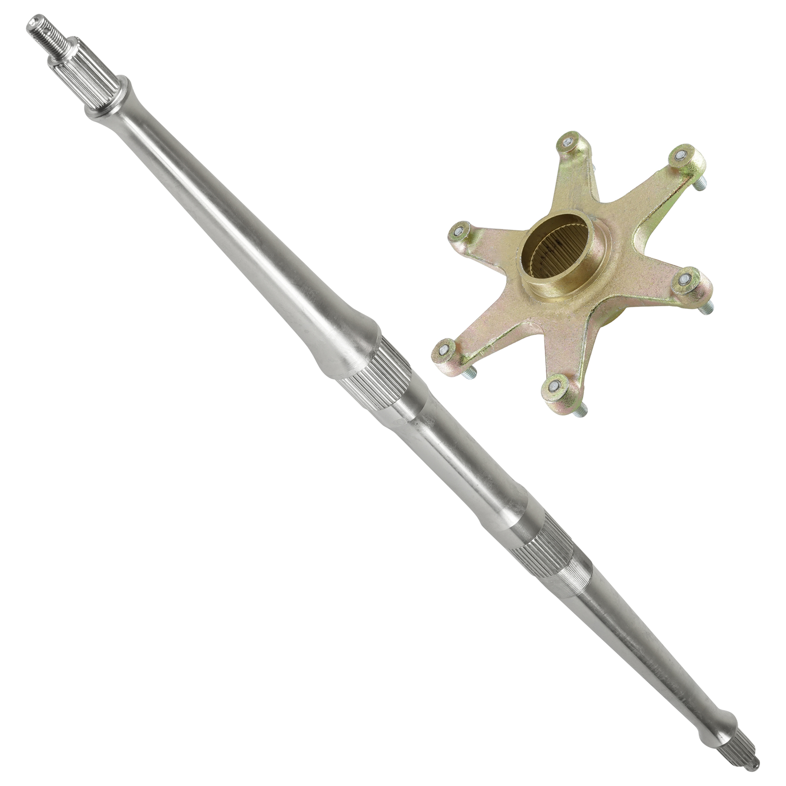 Rear Axle Shaft w/ Sprocket Axle Collar for Yamaha Warrior 350 YFM350 1989-2004