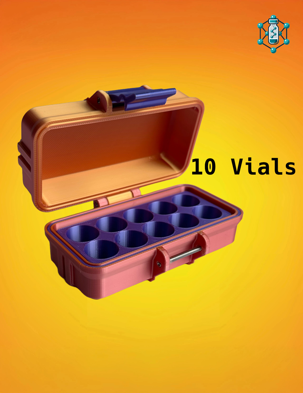 3ml Peptide Vial Storage Rack | Durable Organizer for GLP-1 & Peptide Protocols