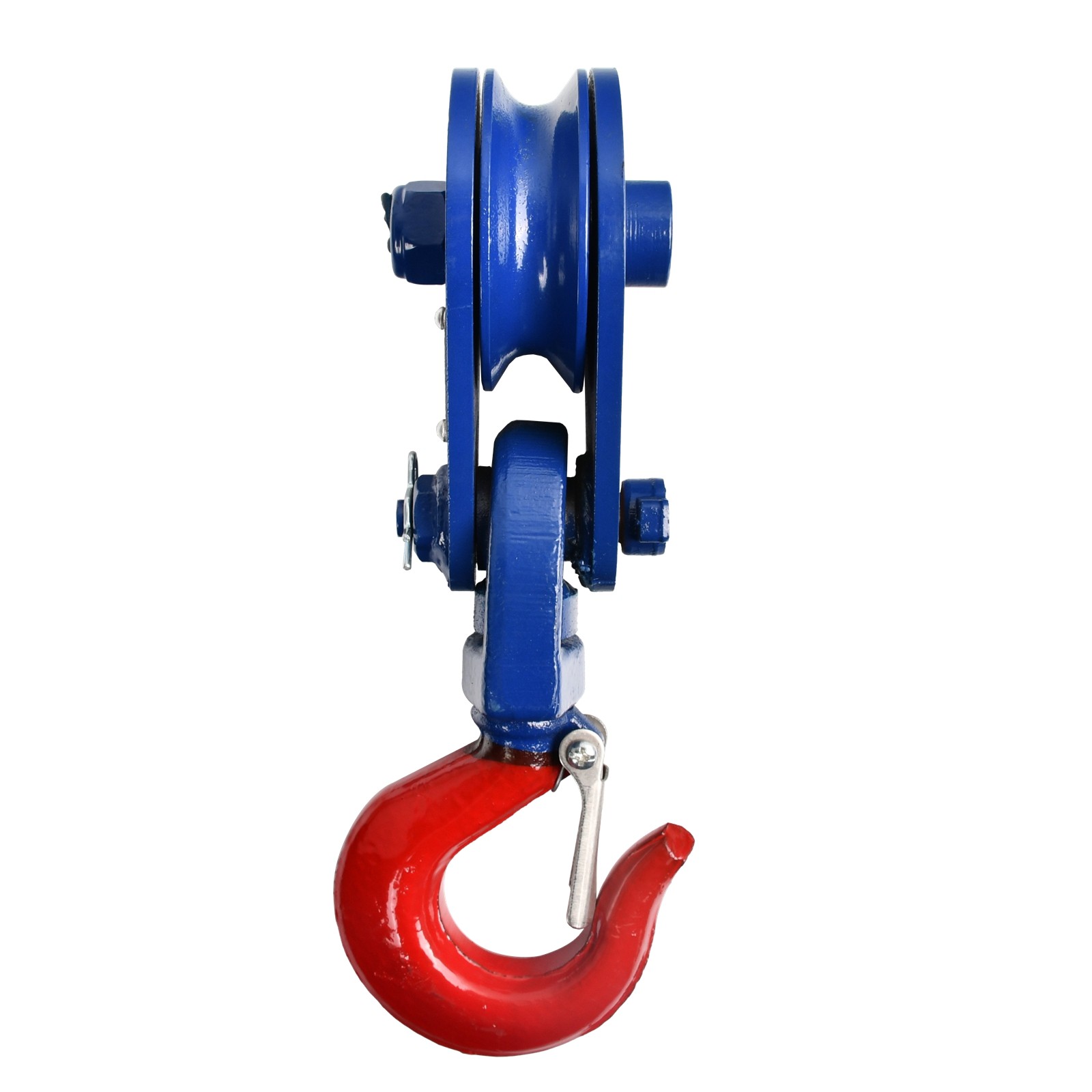 2Ton Snatch Block Swivel Hook 3/8" Wire Rope Pulley 3" Sheave Tow Shackle Tool