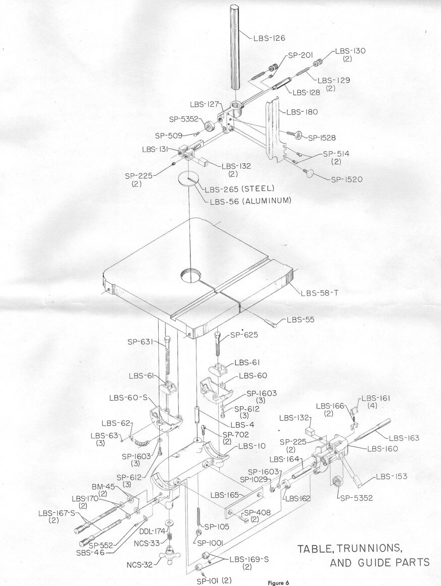 Rockwell Delta 14" Bandsaw Upper, Lower Wheel & Thrust Bearings Kit Early Models