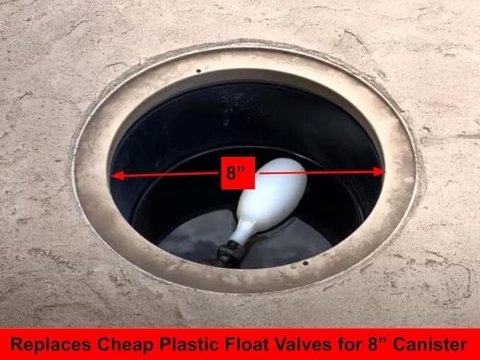 Heavy Duty Leveler Auto Fill 3/8" Water Float Valve with 3" Arm for Pool & Spa