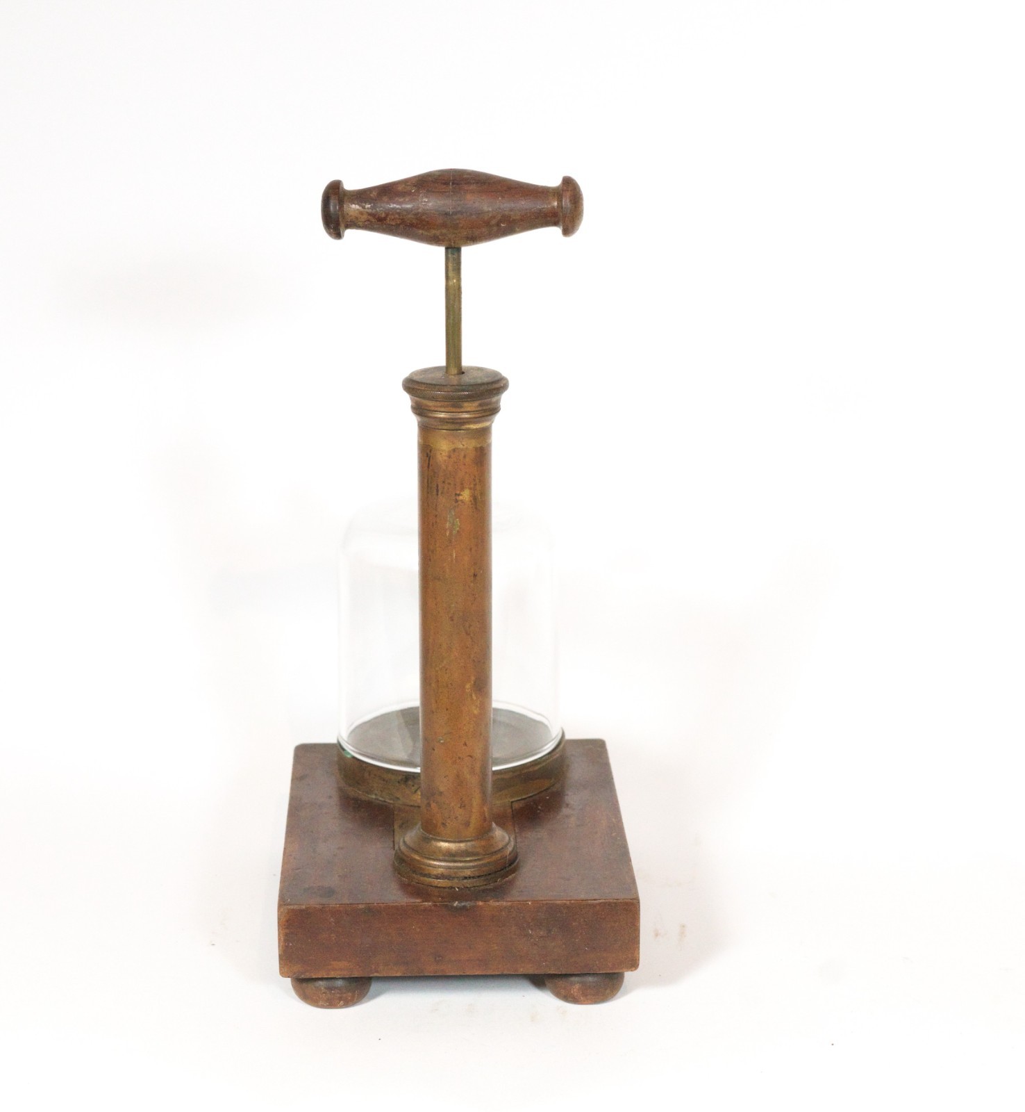 1838 Air Pump Signed "Brown & Francis New York" * Early Philosophical Instrument