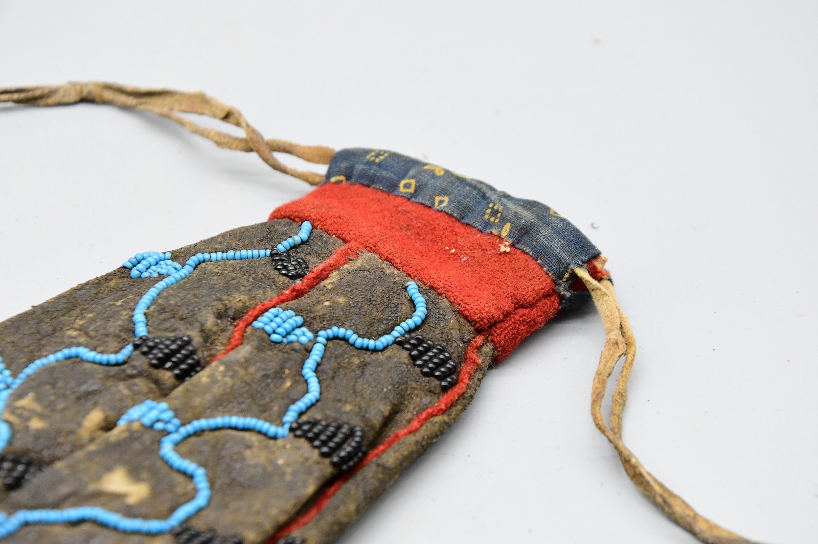 Eastern Sioux Four Sided Tobacco Bag Early Trade 1870