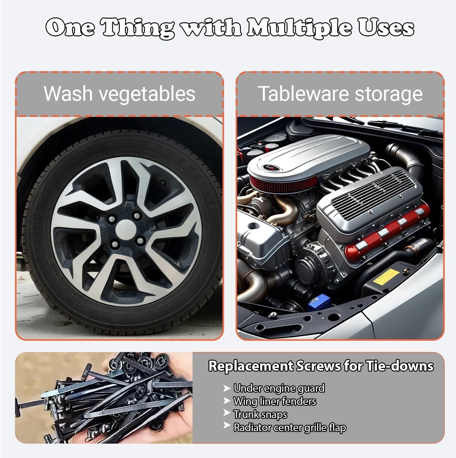 100 PCS Nylon Universal Cable Tie Buckle，Heavy Duty Self-Locking Zip Ties Holder