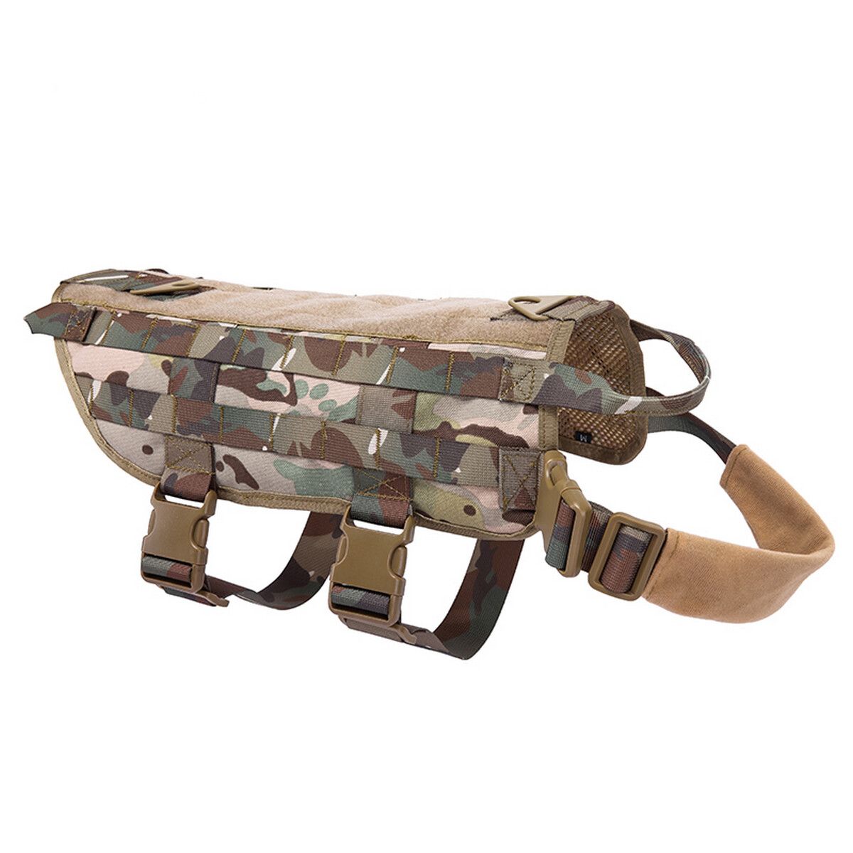 Tactical Scorpion Dog Vest Harness K9 Camo MOLLE Military Training D1