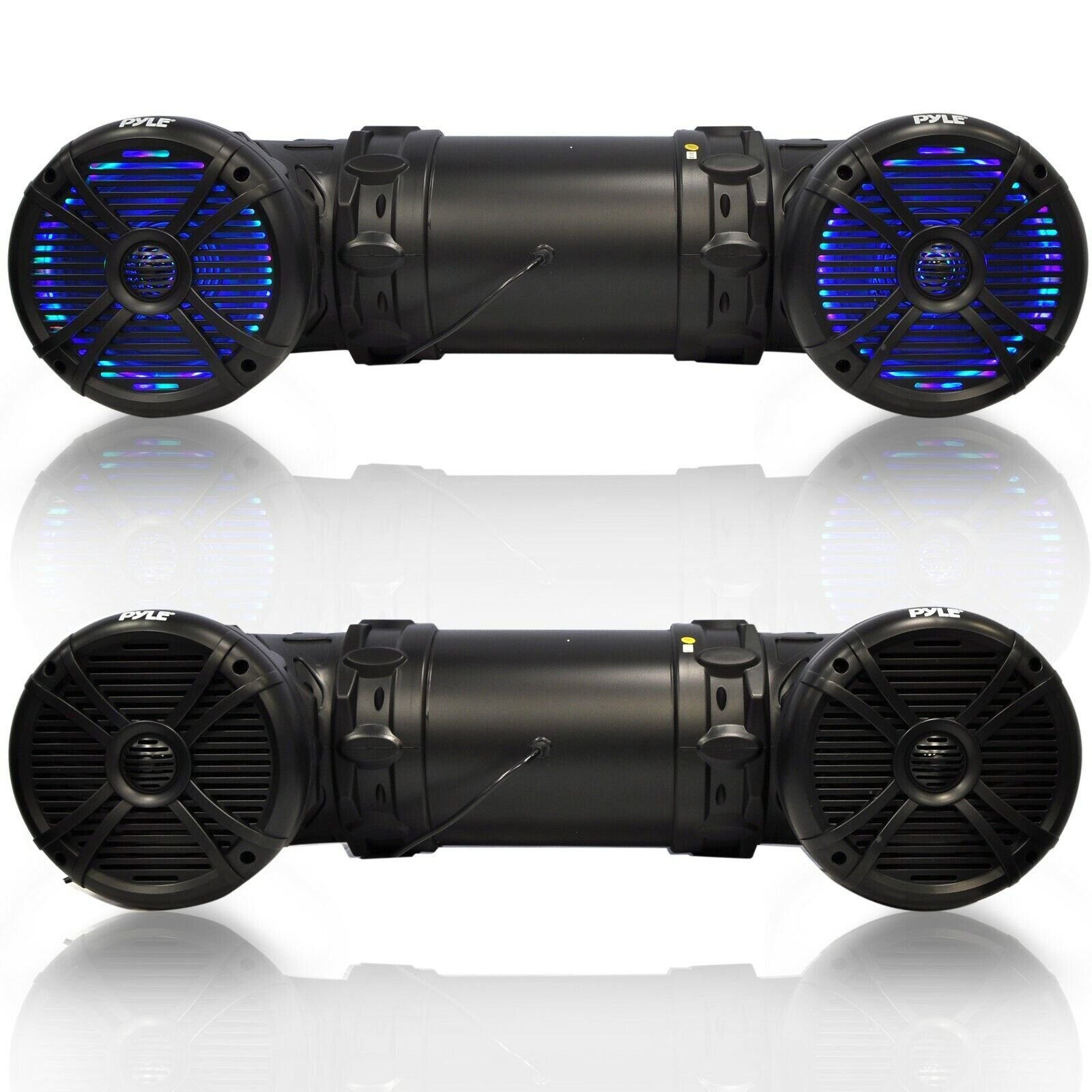 Pyle 1000 Watt Marine Bluetooth Amplifed Waterproof 8" Inch Speakers PLATV85BT