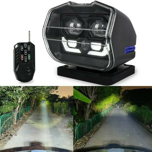 LED Remote Control Searchlight Marine Boat Car Truck Wireless Spotlight Magnetic