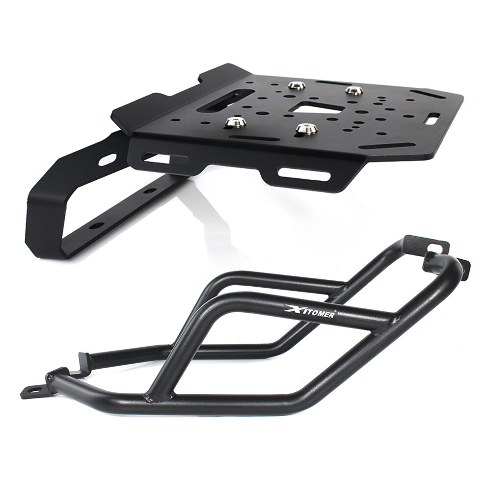Rear Luggage Rack & Crash Bar Guard Fit For Yamaha Tenere 700 XTZ690 2019-2024