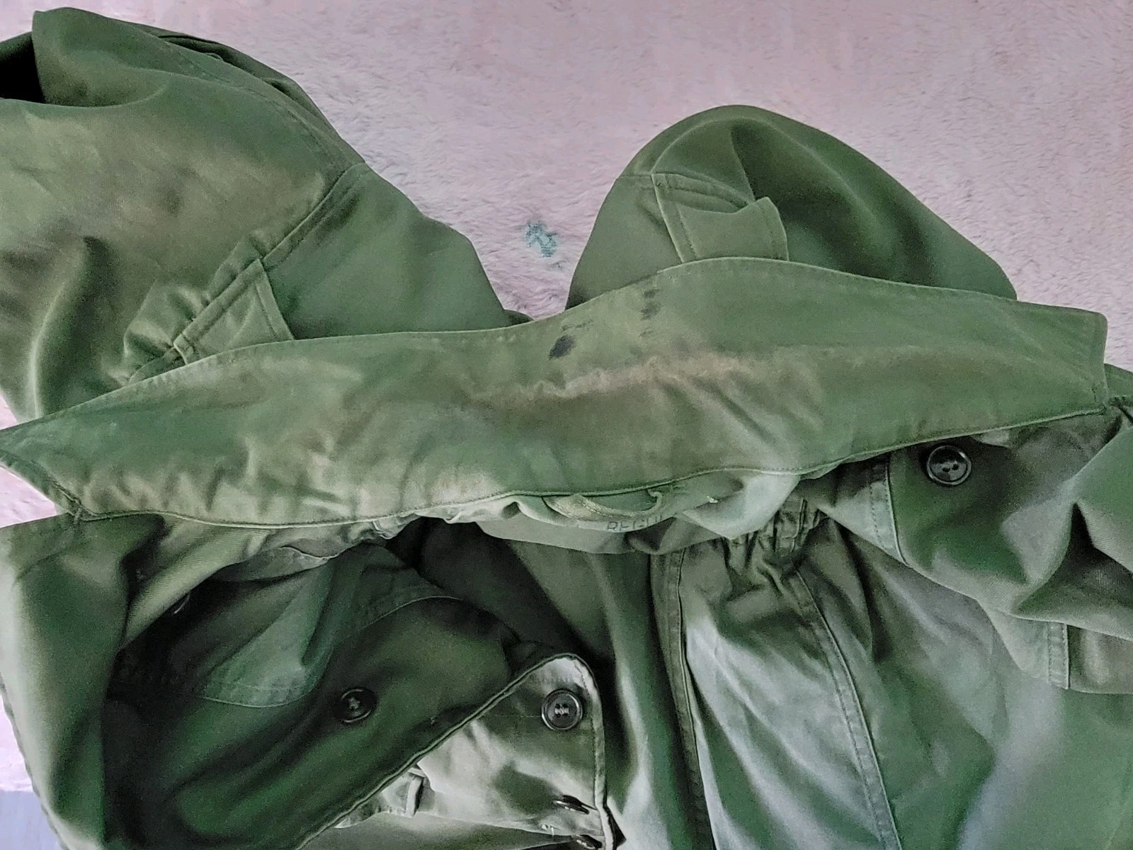 Vintage 1950s US Army Field Jacket Without Liner Size Regular Small