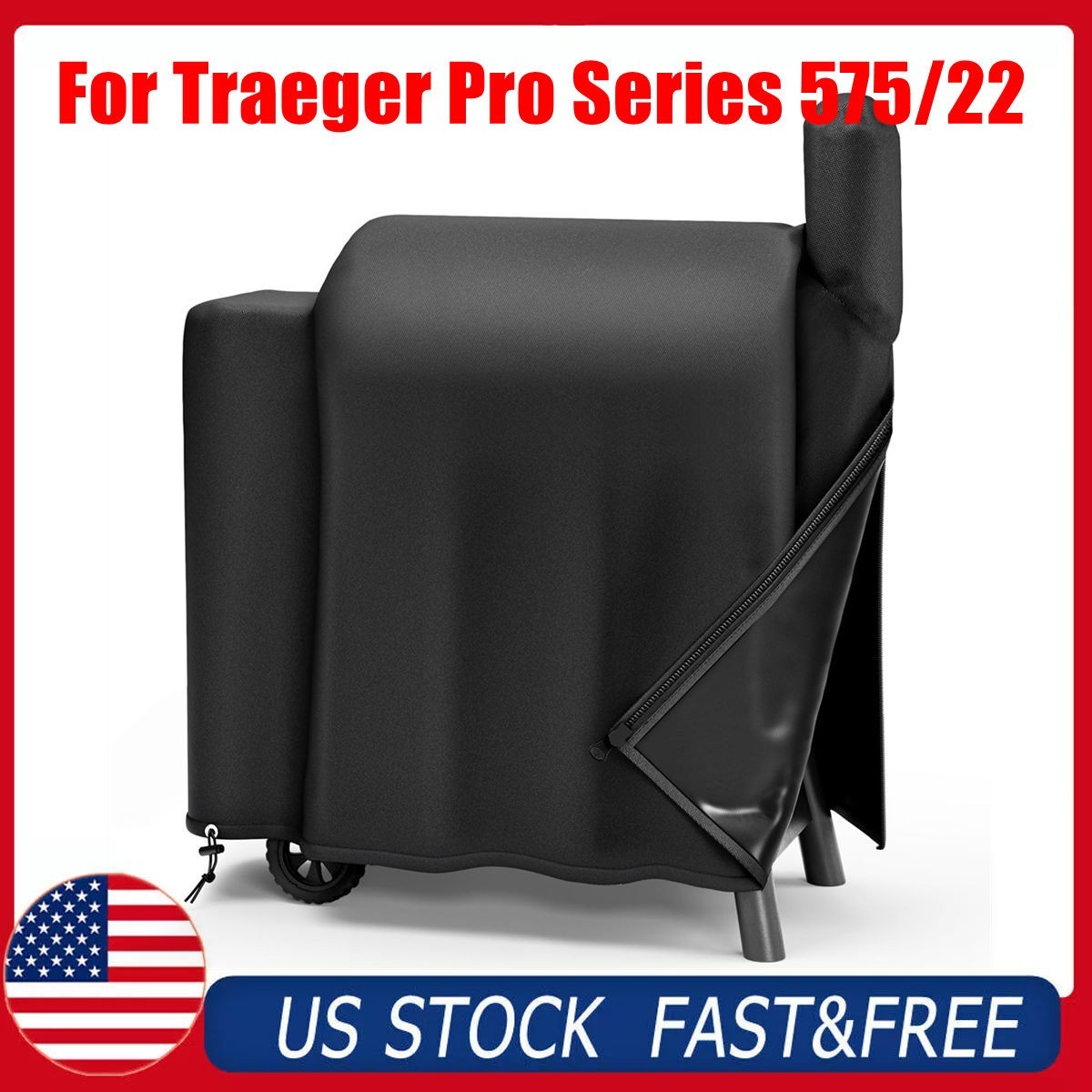 For Traeger Pro Series 575/22 Upgraded Grill Cover, Waterproof Heavy Duty US