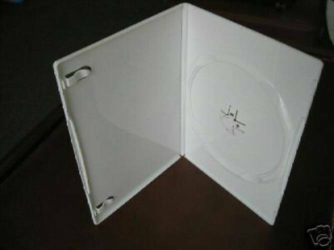 2 PCS Top Quality Slim  7mm Single DVD Case, White, PSD16