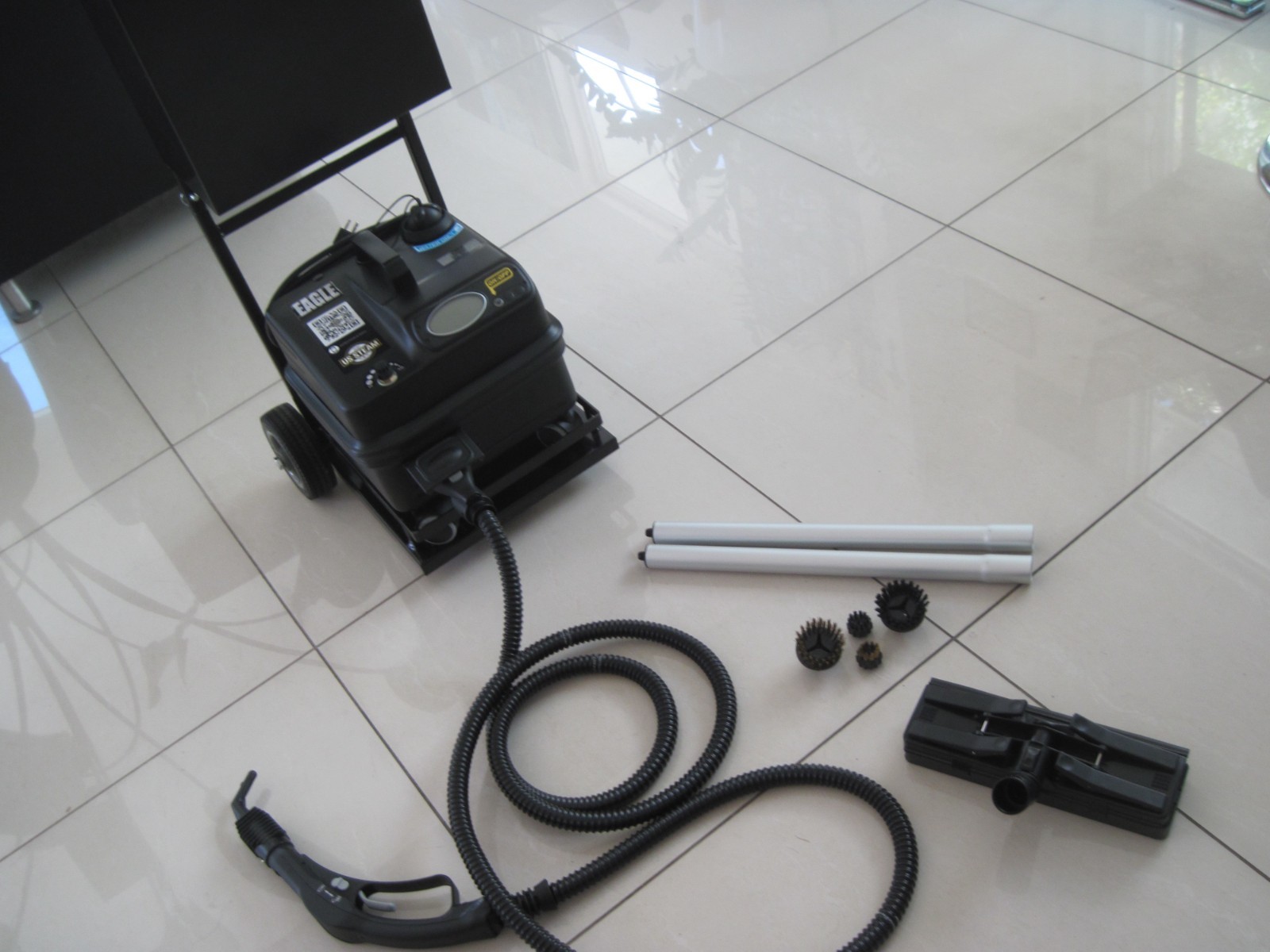 US Steam  Eagle Vapor Commercial Steam Cleaner with Cart