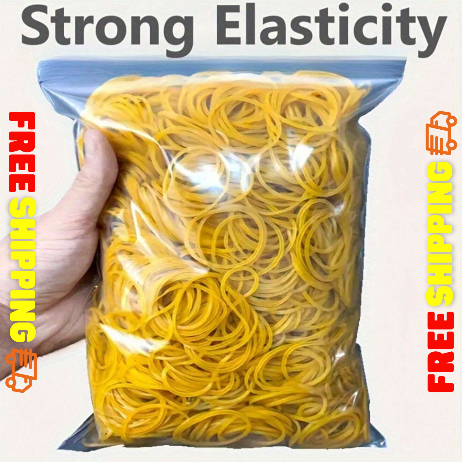 100pcs Rubber Strong Elastic 38mm Diameter Multi-Purpose Natural Rubber Bands