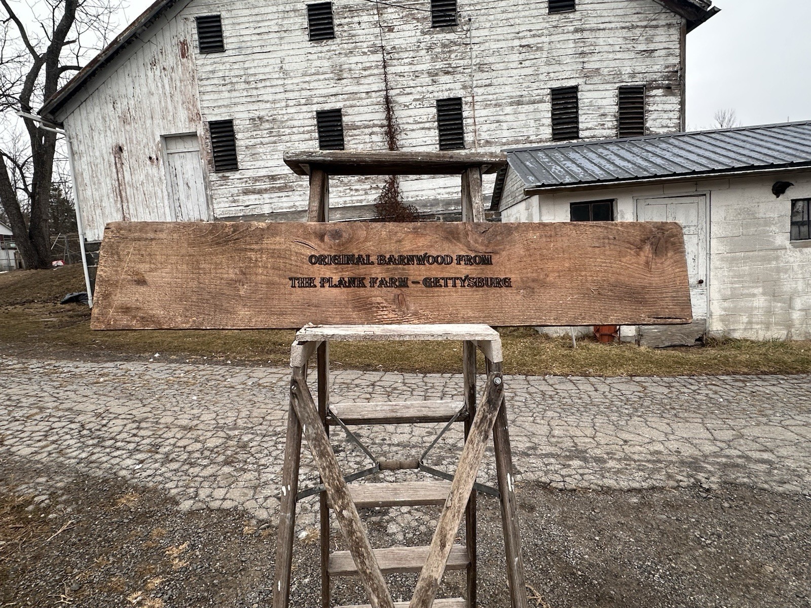 Gettysburg CIVIL WAR ERA Barn WOOD Sign From The Plank Farm