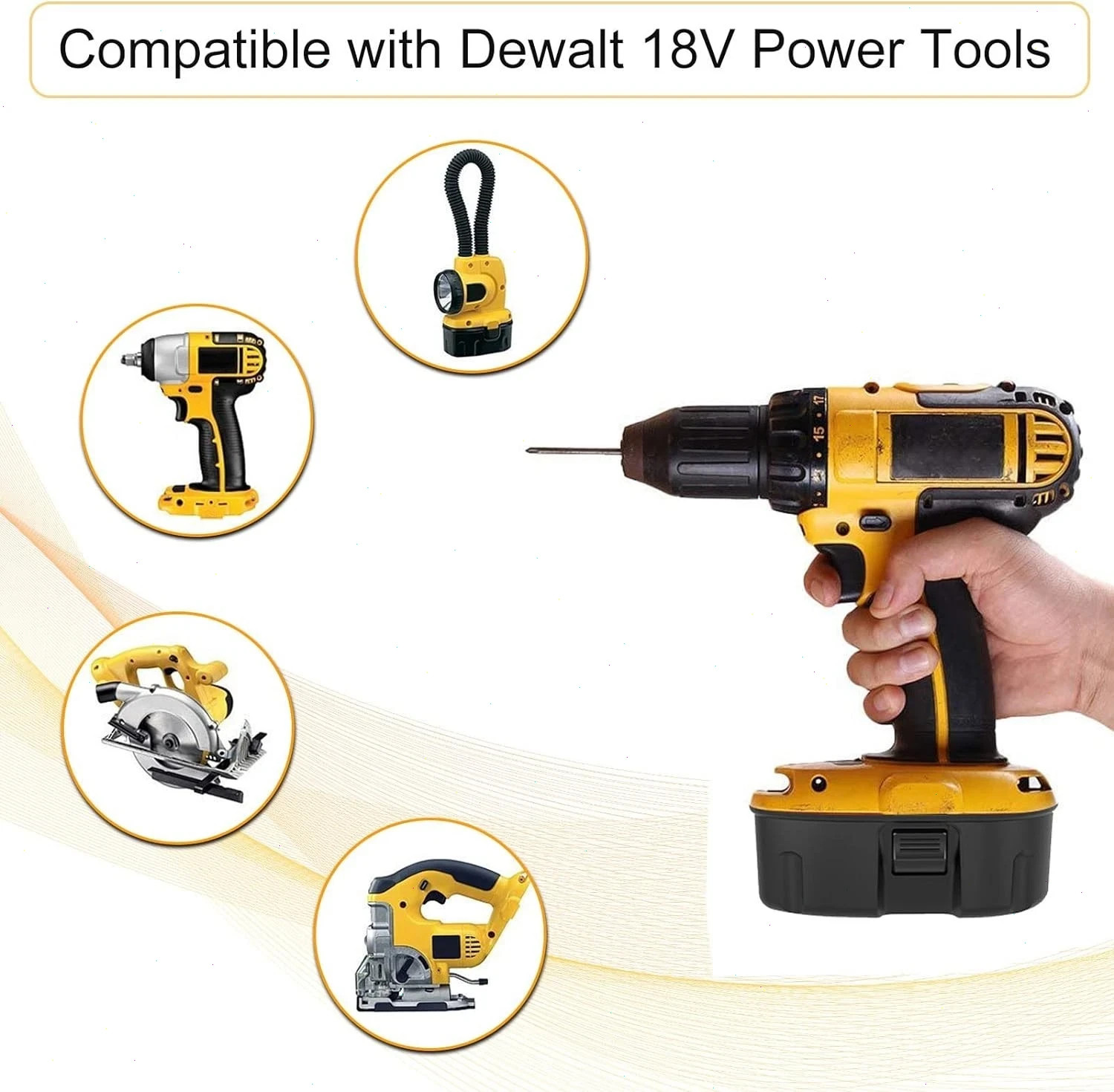 2PACK 18V For Dewalt 18 VOLT XRP DC9096 DC9098 Ni-Mh Battery DC9099 DC9096-2 7AH