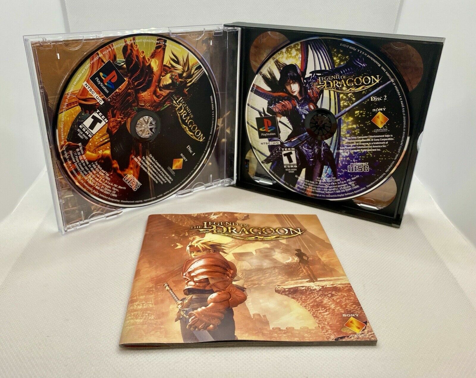 ONE Quad 4-Disc CD Video Game Replacement Case Holder For Sony PlayStation 1 PS1