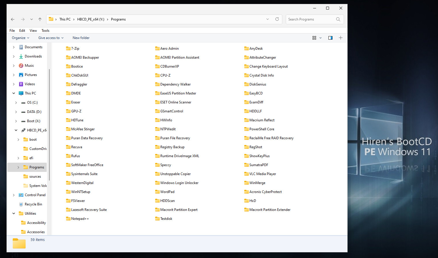 Hiren's Boot PC Repair/Recovery/Tools/Password/Antivirus Computer Fix Utility