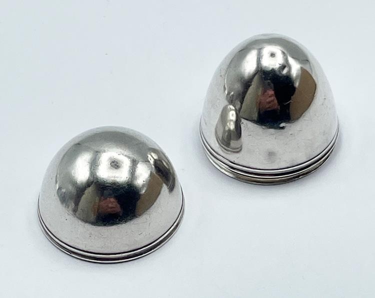 GEORGE II PERIOD SILVER NUTMEG GRATER c1745 EGG DESIGN MAKER SM