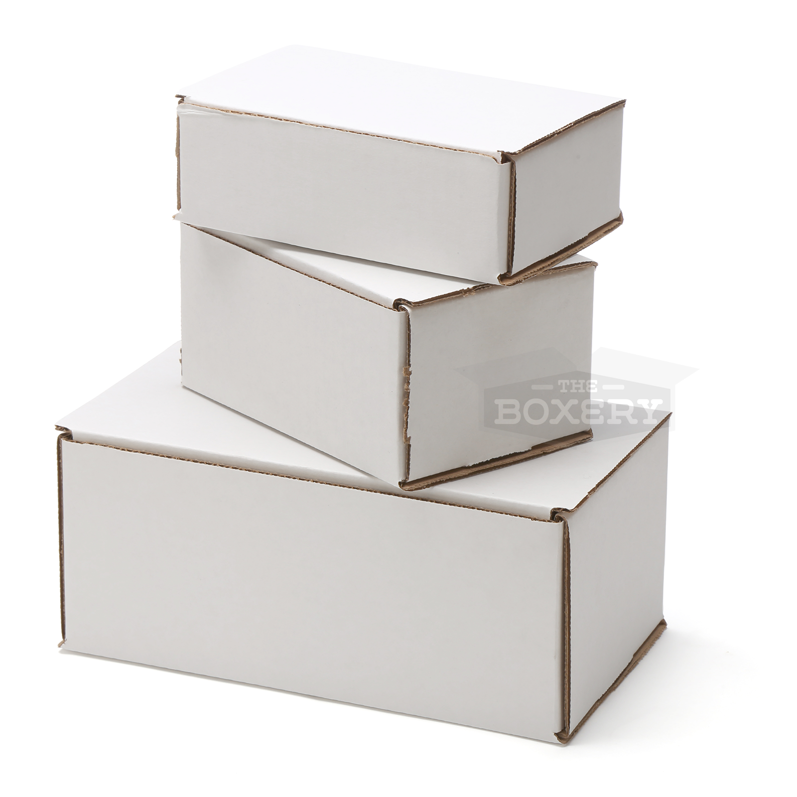 White Corrugated Mailers - The Boxery