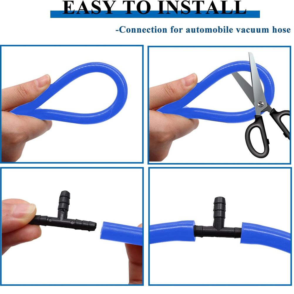 6pcs Car Accessories Vacuum Hose Engine Vacuum Silicone Hose Line Air and Water