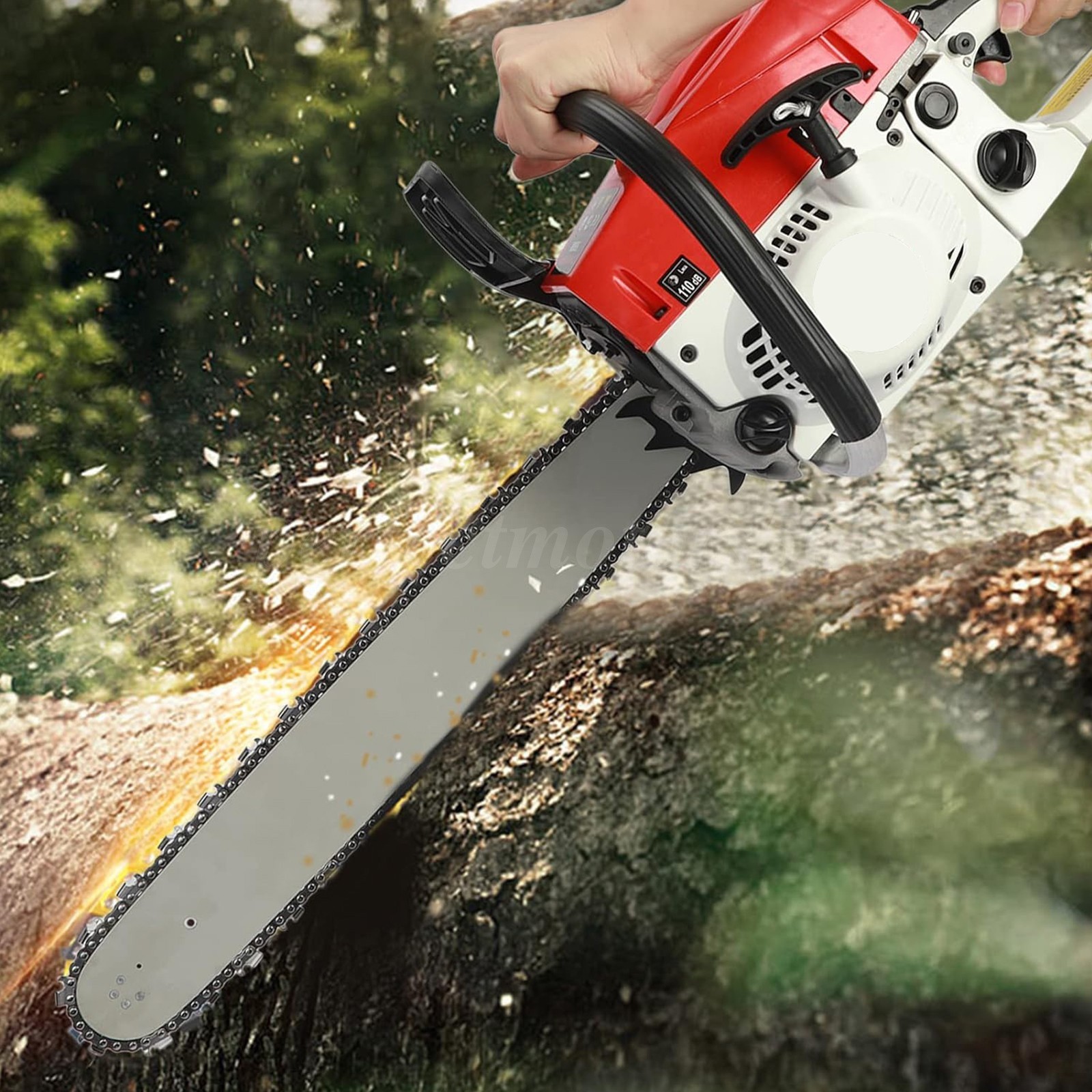 2-Stroke Gasoline Chainsaw 52 CC 20" Bar Power Engine Wood Cutting Gas Chain Saw