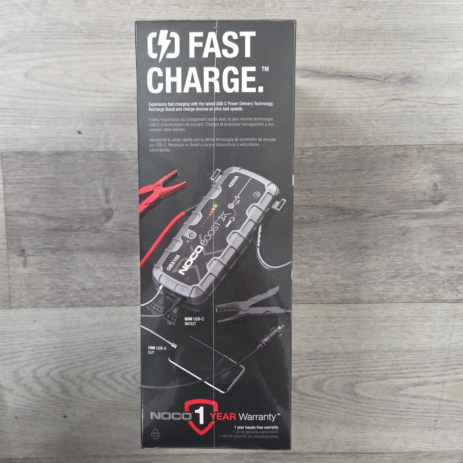 NOCO Boost X GBX155 - 4250A 12V UltraSafe Portable Lithium Battery Jump Starter